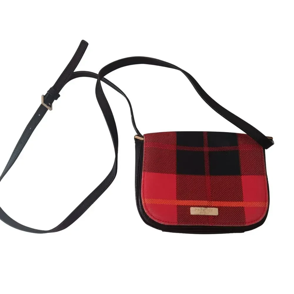 Kate Spade Newbury Lane Plaid Crossbody Bag